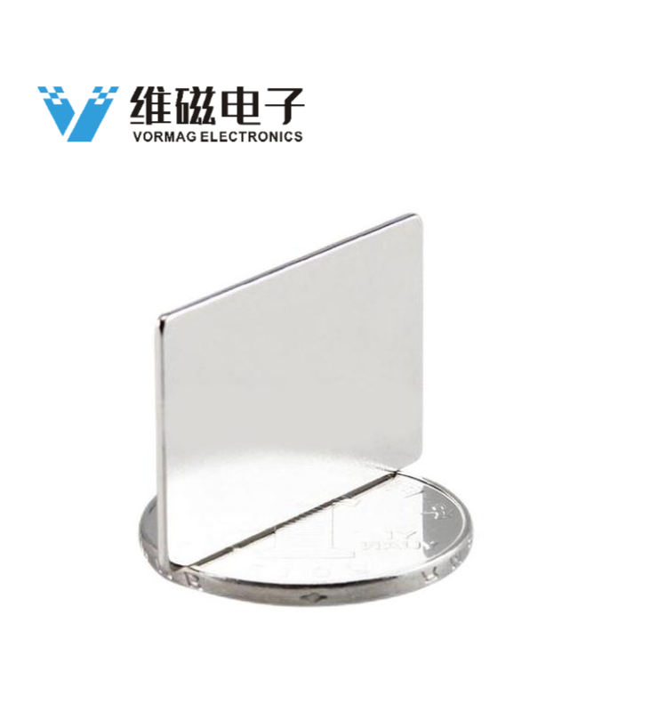 40x30x2mm Super Thin Neodymium Block Magnets with Nikel Plating